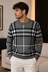 Мужская серая кофта Burberry check pattern