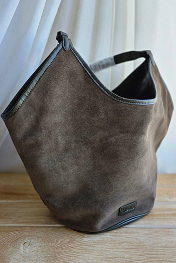 Замшевая сумка-тоут MIU MIU 53x28 см   