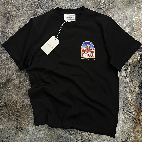 Мужская футболка Casablanca Vue De L'Arche - Mint Green