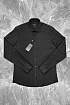 Мужская чёрная рубашка Emporio Armani logo-print
