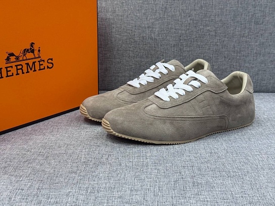 Мужские замшевые кроссовки Hermes Master