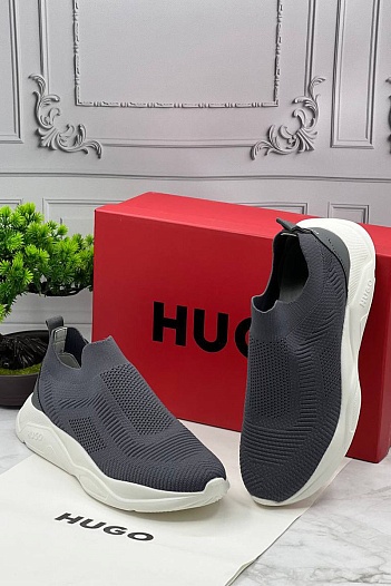 Мужские текстильные кроссовки Hugo Boss   