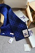 Шарф Burberry Check premium 182x30 см - Navy