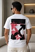 Белая оверсайз футболка Off-White Acrylic Arrow