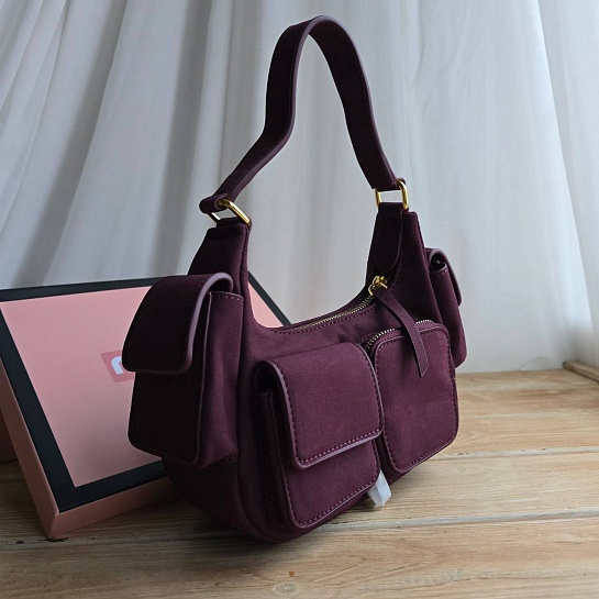 Женская замшевая сумка MIU MIU 21x12 см (2 расцветки)