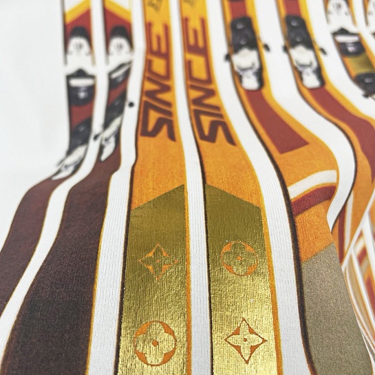 Белая футболка Louis Vuitton Premium graphic-print