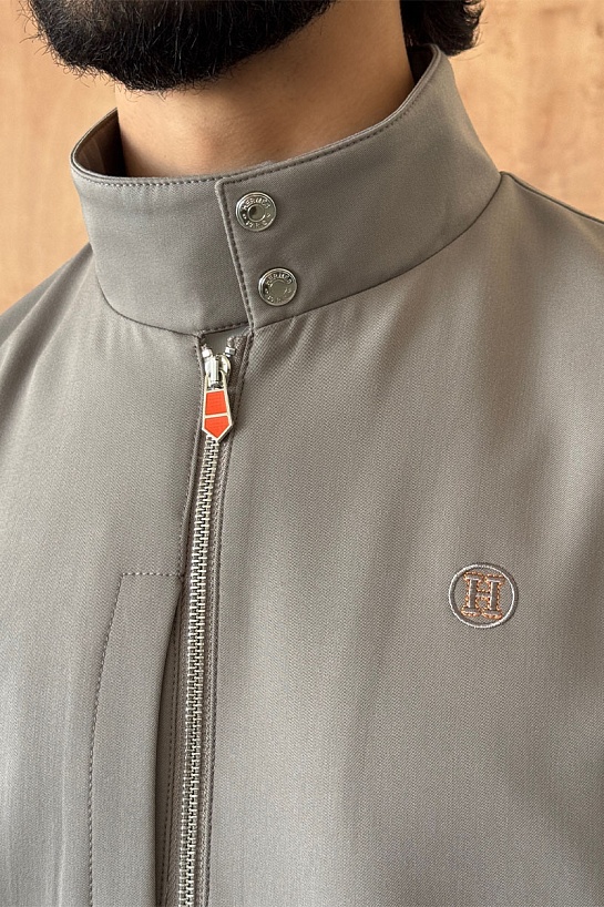 Мужская серая куртка Hermes