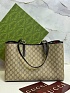 Кожаная сумка Gucci GG Emblem premium 38x25x15 см
