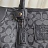 Кожаная дорожная сумка Coach monogram 45x22 см
