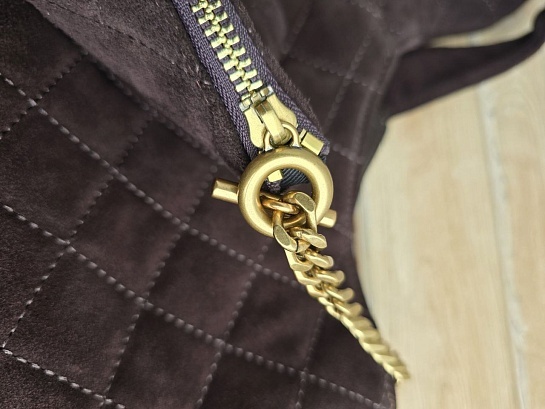 Замшевая сумка Yves Saint Laurent Icare 45x35 см