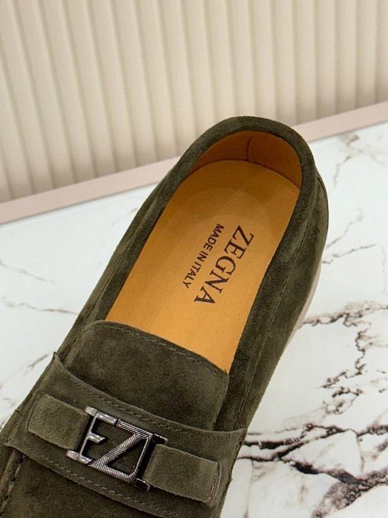 Мужские замшевые лоферы Ermenegildo Zegna