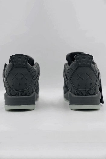 Кроссовки Nike Air Jordan 4 Retro x KAWS  - Black   
