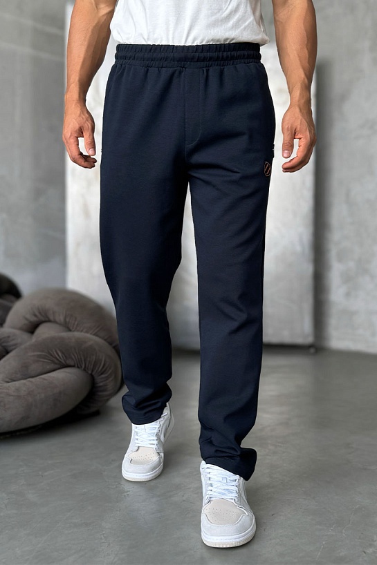 Спортивные штаны Zegna тёмно-синего цвета