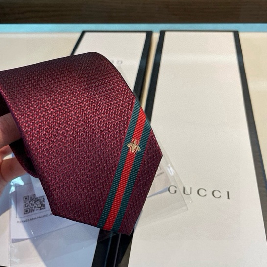 Галстук Gucci premium 146x7 см - Burgundy