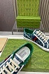 Мужские синие кросовки Gucci GG Monogram