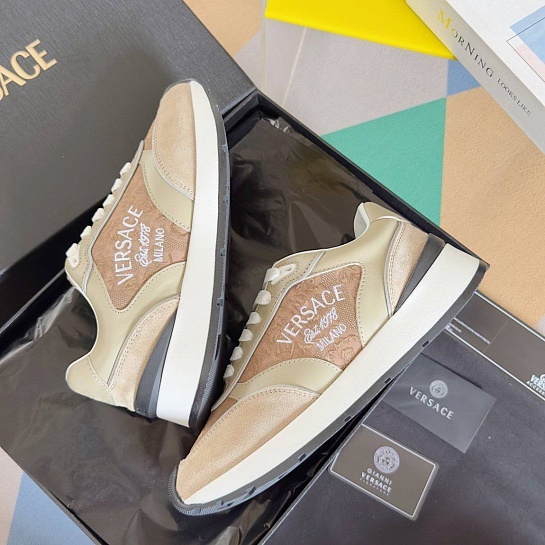 Женские кроссовки Versace Premium - Beige