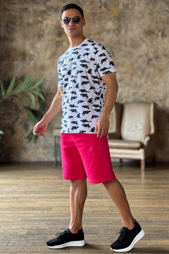 Белая мужская футболка Paul&Shark