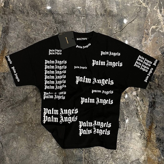 Оверсайз футболка Palm Angels Ultra Logo - Black   