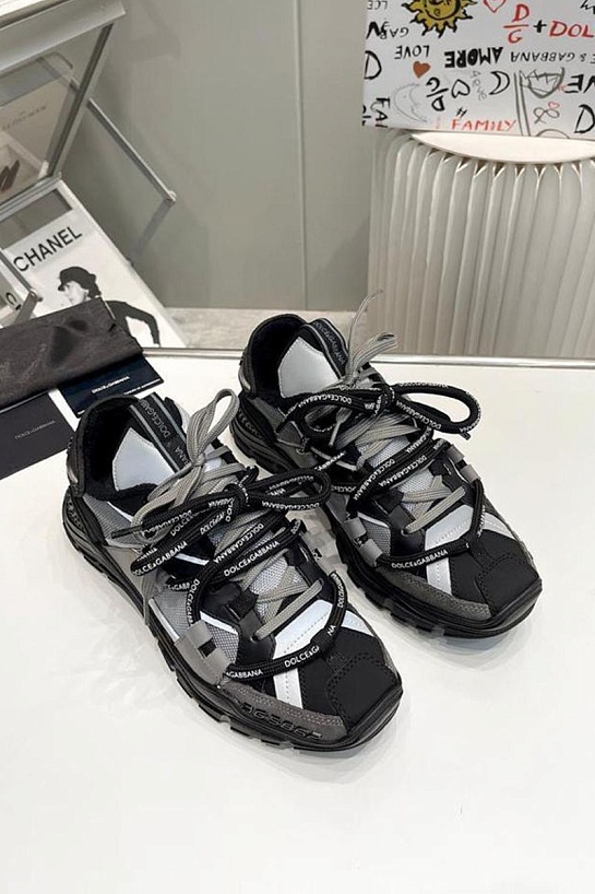 Комбинированные кроссовки Dolce & Gabbana Space - Grey