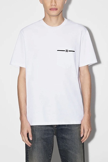 Футболка белого цвета Amiri M.A. Pocket   