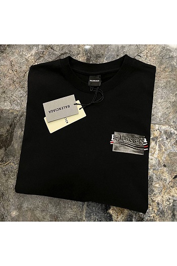 Оверсайз футболка чёрного цвета Balenciaga Gaffer   