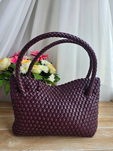 Кожаная сумка Bottega Veneta intrecciato 30x14 см   
