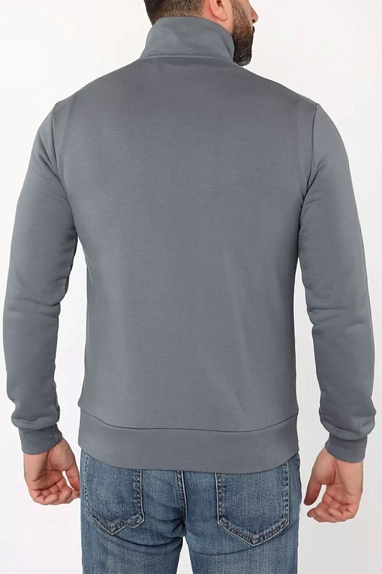 Мужской джемпер Armani Exchange zip-neck - Grey