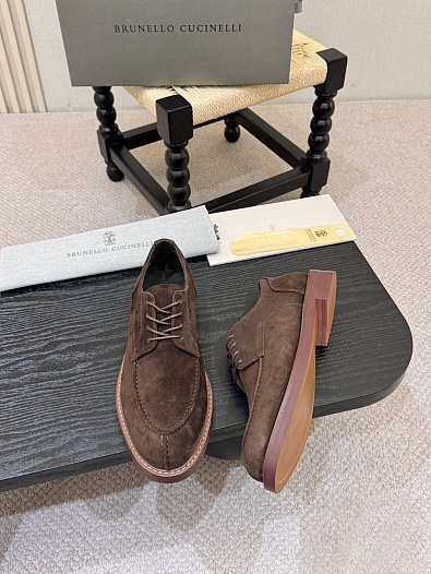 Замшевые ботинки Brunello Cucinelli derby - Brown   