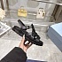 Женские кожаные сандалии Prada Monolith - Black