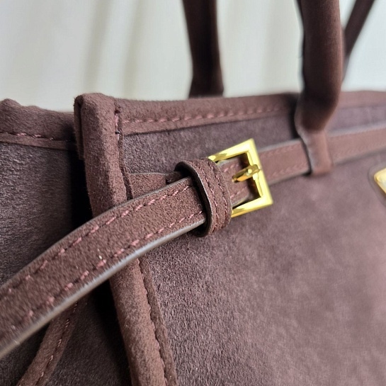 Замшевая сумка Prada Bonnie medium 32x14 см