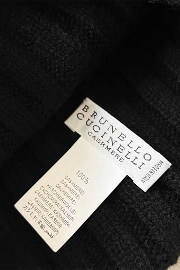 Кашемировая шапка Brunello Cucinelli Premium - Black   