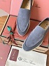 Замшевые лоферы Loro Piana Premium - Grey