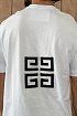Белая оверсайз футболка Givenchy embossed logo