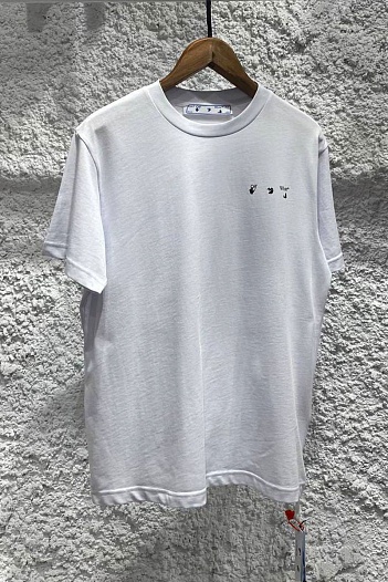 Белая оверсайз футболка Off-White Arrows   