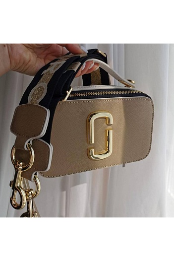 Кожаная сумка Marc Jacobs 25x16 см - Beige   