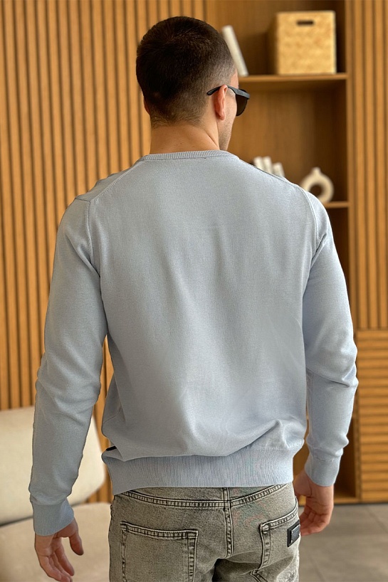 Мужской джемпер Tommy Hilfiger голубого цвета