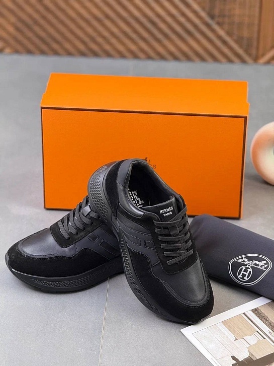 Мужские комбинированные кроссовки Hermes