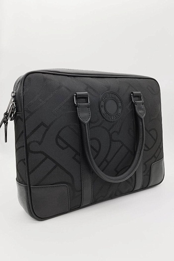 Текстильная сумка Burberry Jacquard Monogram 36x28x9 см   