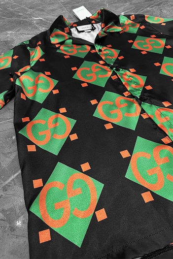 Мужская рубашка Gucci GG monogram all-over   