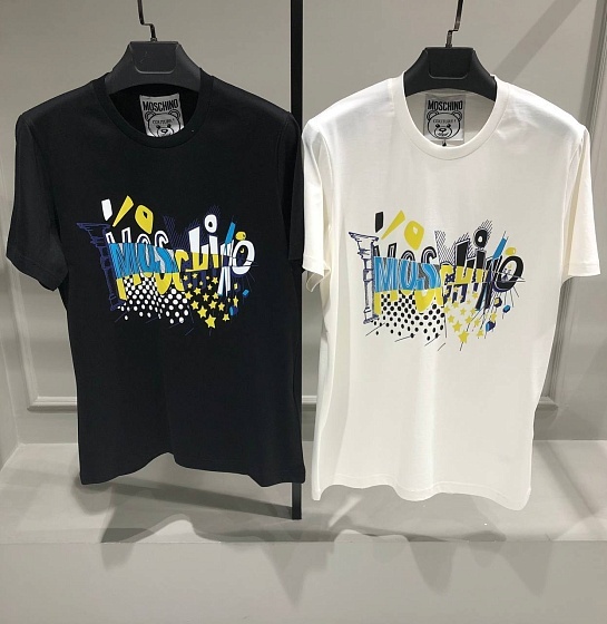 Мужская белая футболка Moschino
