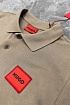 Мужское бежевое поло Hugo Boss classic badge