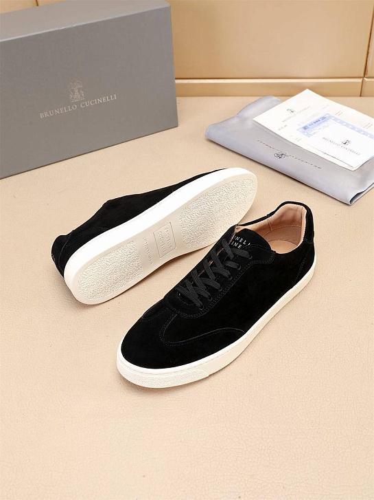 Замшевые кроссовки Brunello Cucinelli low-top - Black