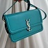 Кожаная сумка Yves Saint Laurent Solferino Lock 23x16 см - Blue
