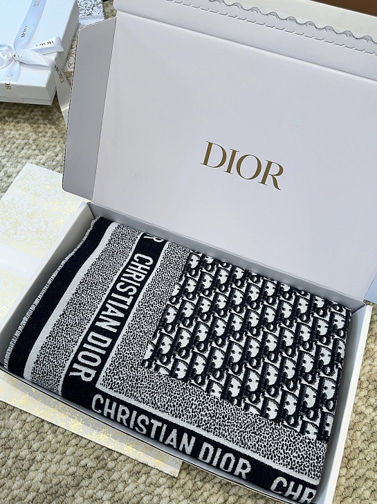 Шарф Dior Oblique Monogram premium 140x140 см