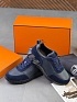 Комбинированные кроссовки Hermes Bouncing - Navy