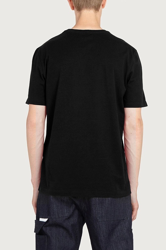 Чёрная футболка Salvatore Ferragamo 1927 Signature