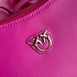 Кожаная сумка Half Moon 24x18 см - Pink