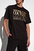 Чёрная футболка Versace Upside Down-logo