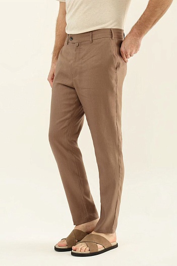 Мужские коричневые брюки Loro Piana premium   