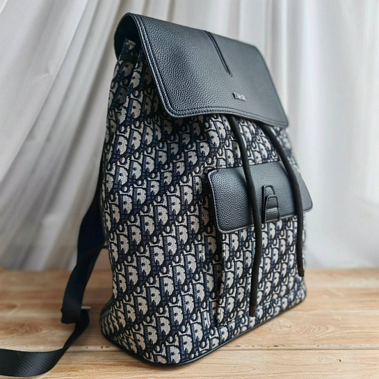 Рюкзак  Dior Oblique Jacquard 41x32 см - White